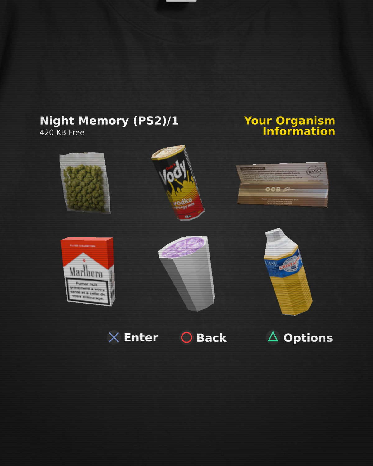 T-shirt Night Memory